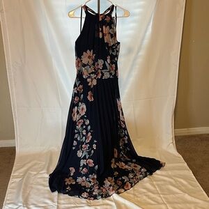 Floral Navy Maxi Dress